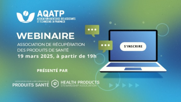 Formation : Association de récupération des produits de santé