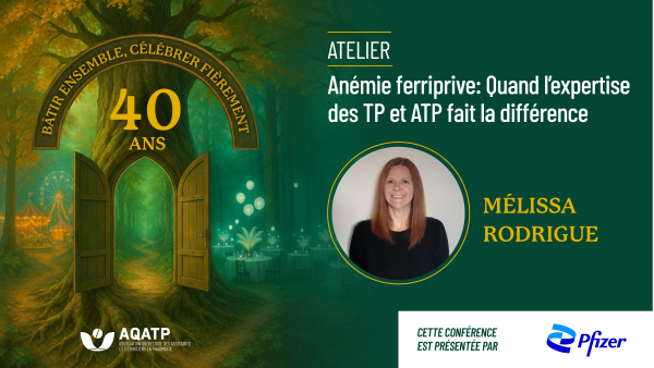 Formation : Anémie ferriprive : Quand l’expertise des TP et ATP fait la différence